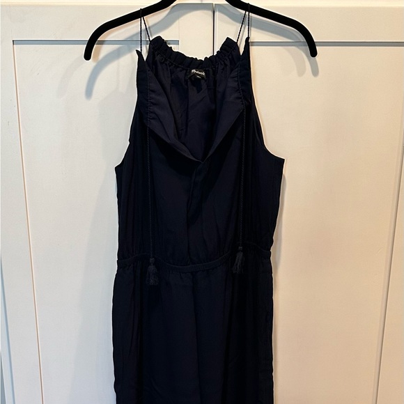 Madewell Tassel Tie Maxi Dress, Navy Blue, size 12, Excellent Condition - Picture 11 of 11